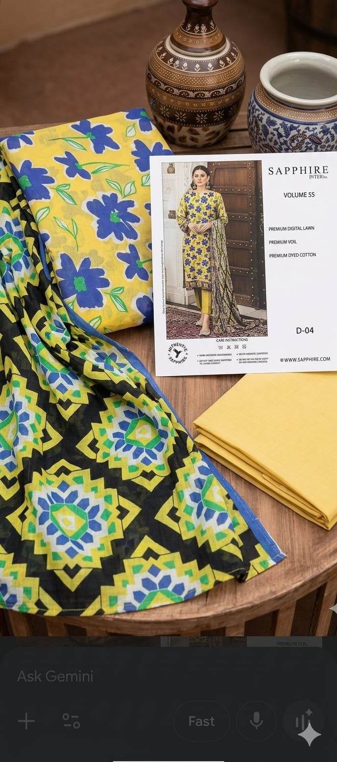 *Brand*SAPPHIRE* Category* _LAWN 3PC_