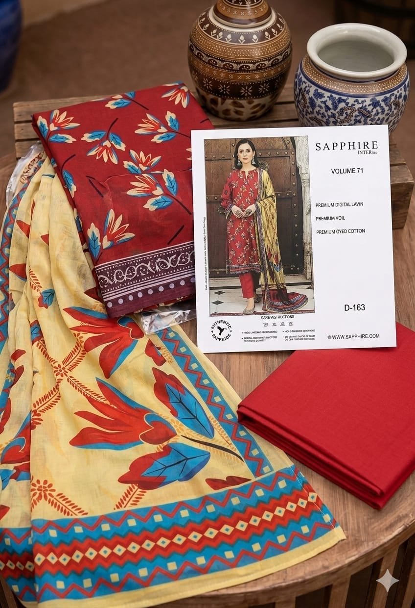 *Brand*SAPPHIRE* Category* _LAWN 3PC_