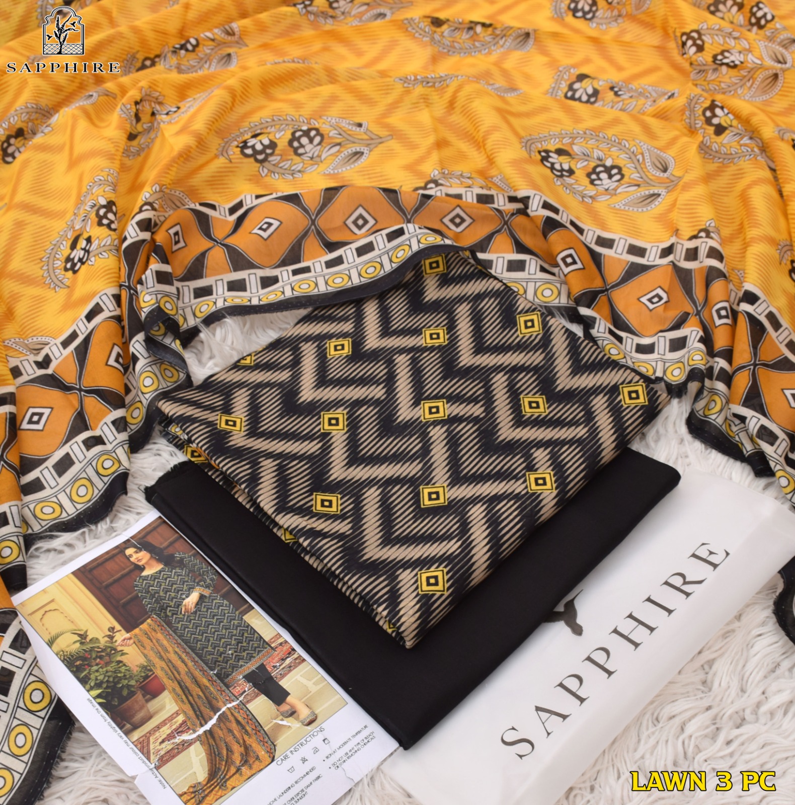 WhatsApp Image 2026-03-30 at 10.07.55 PM Brand*SAPPHIRE Category LAWN 3PC - Image 1